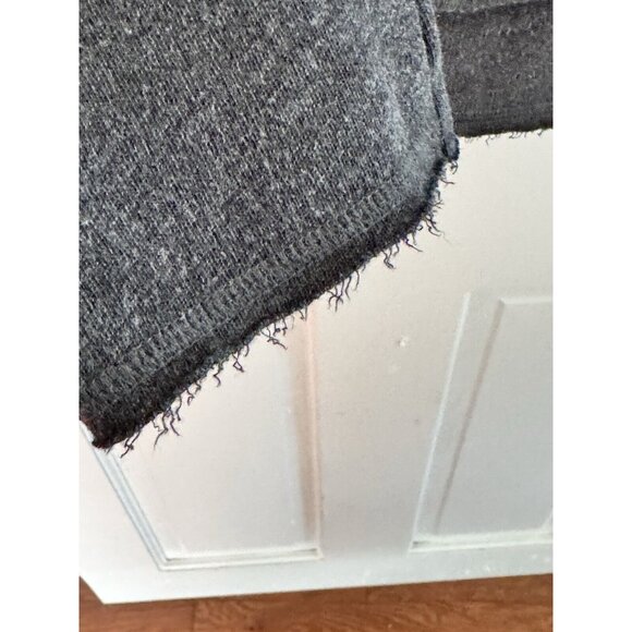 Victoria's Secret Women’s Sz M ANGEL Wing Charm Frayed HemJacket Full Zip Hoodie - Picture 6 of 9